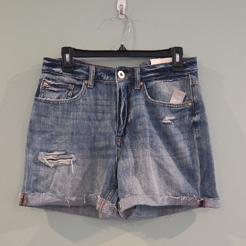 Edge Blue Jean Shorts Distressed Cut-Off Style Women's Size 10
